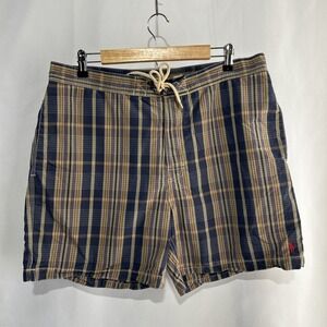Polo Ralph Lauren Swim Trunks Men's Sz  XL Shorts Striped Multi 90's Vintage